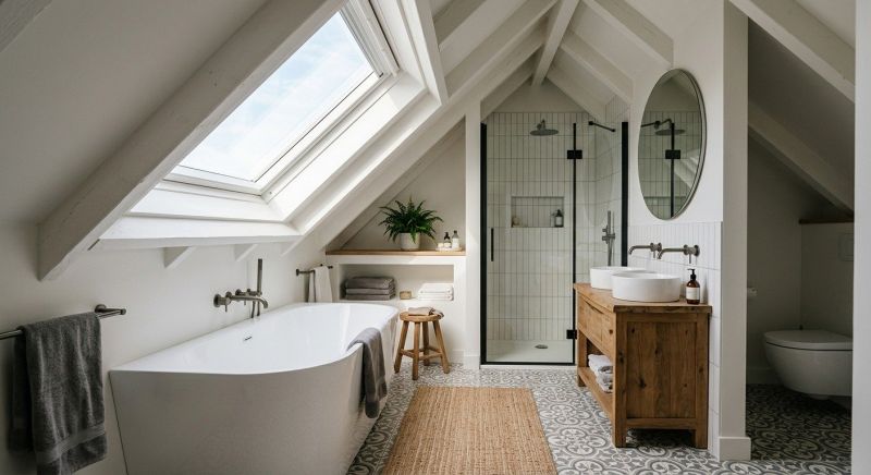 Attic Bathroom Remodeling in Livingston County, MI